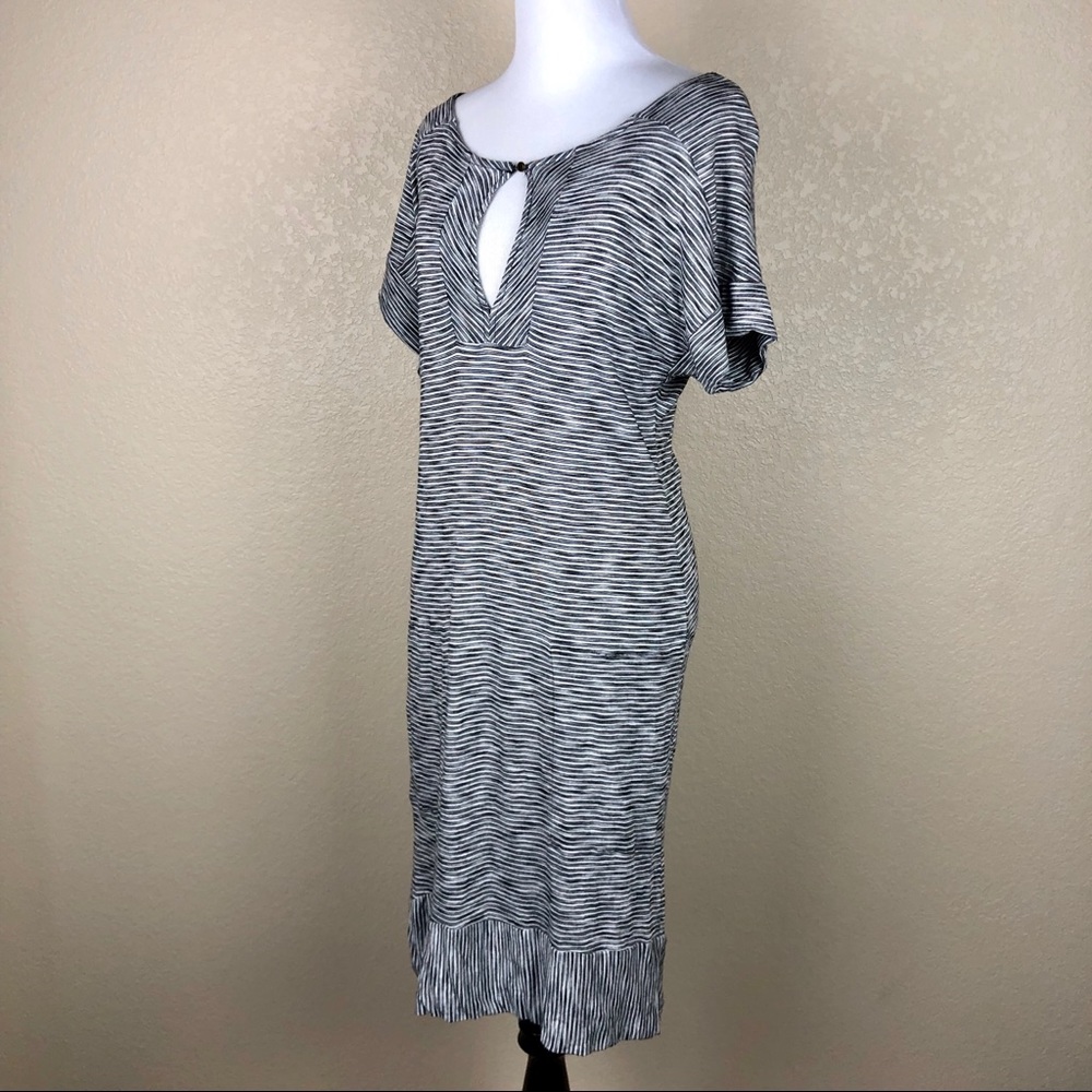 ☀️ 3/$25 LUCKY BRAND Striped Pocket Keyhole Dress - Picture 6 of 8